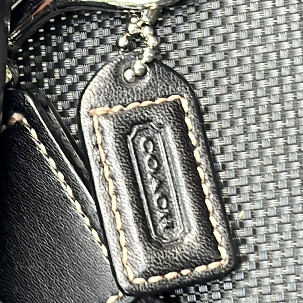 Coach‎ purse Black Leather womens Crossbody Bag soho